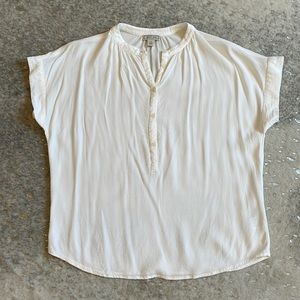 JCrew Point Sur Drapey Popover Blouse